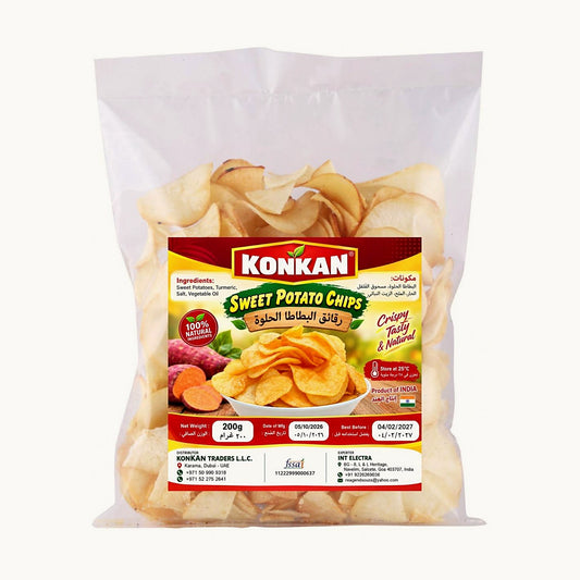 Konkan Sweet Potato Chips 200g pack