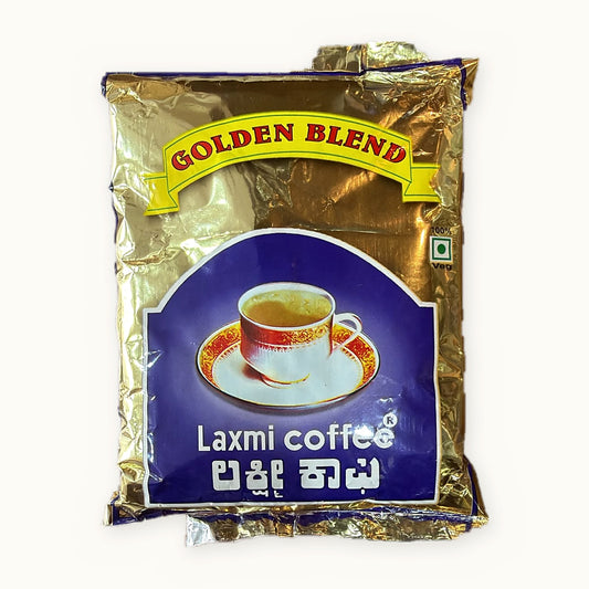 Laxmi Coffee Golden Blend gold foil pack