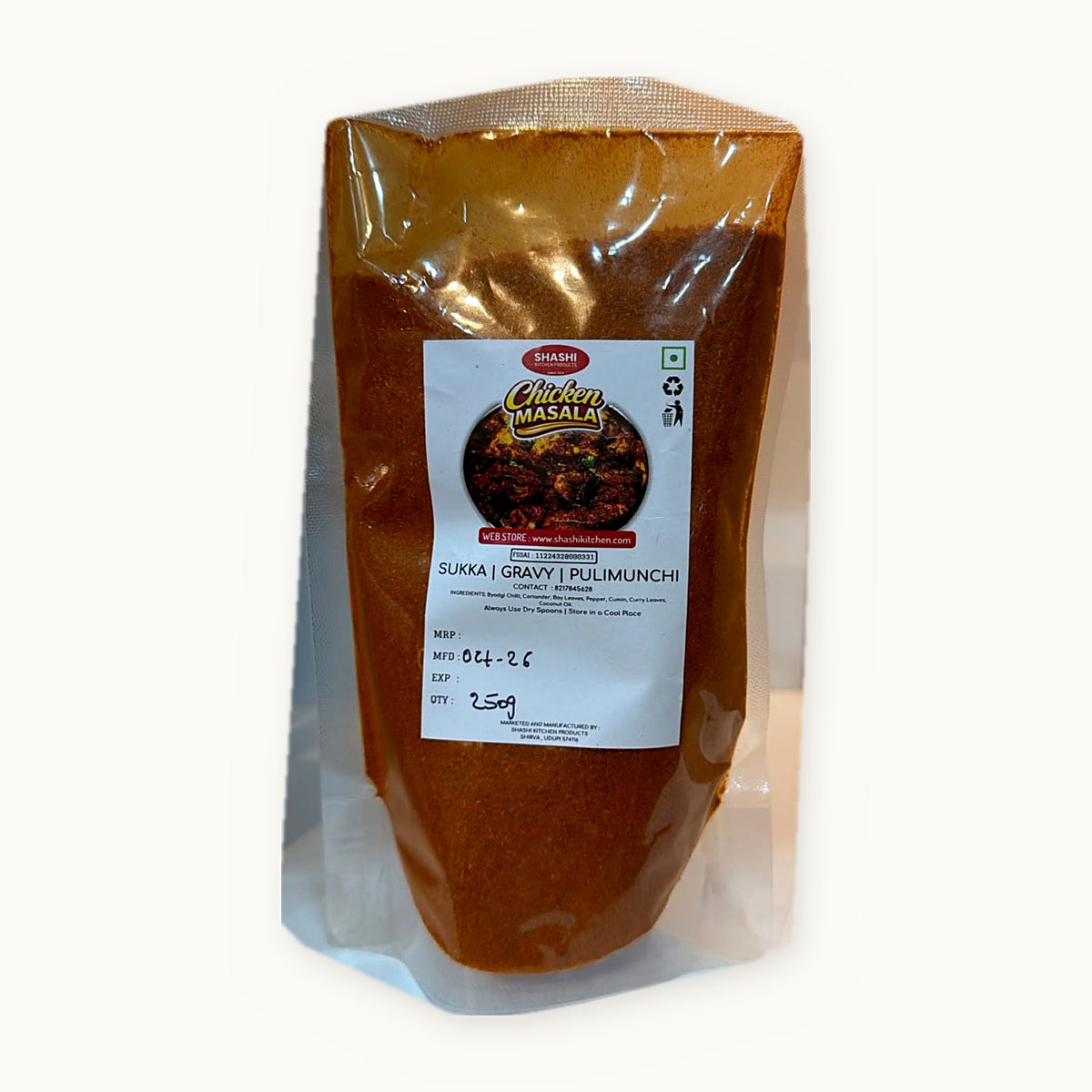 Shashi Kitchen Products Chicken Masala 250g pouch